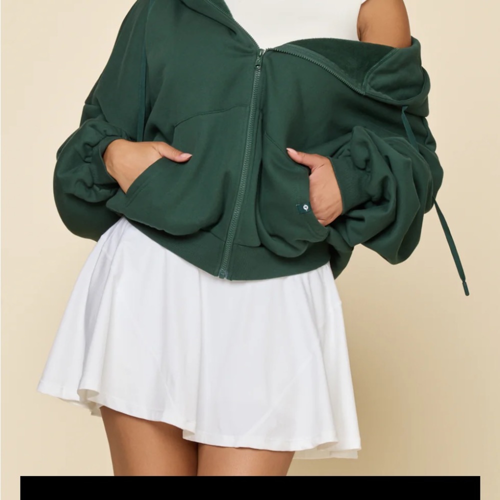 Popflex Zip Cloud Hoodie - Game Time Green S/M
